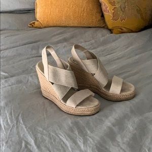 Ralph Lauren Tan Wedge Sz 9